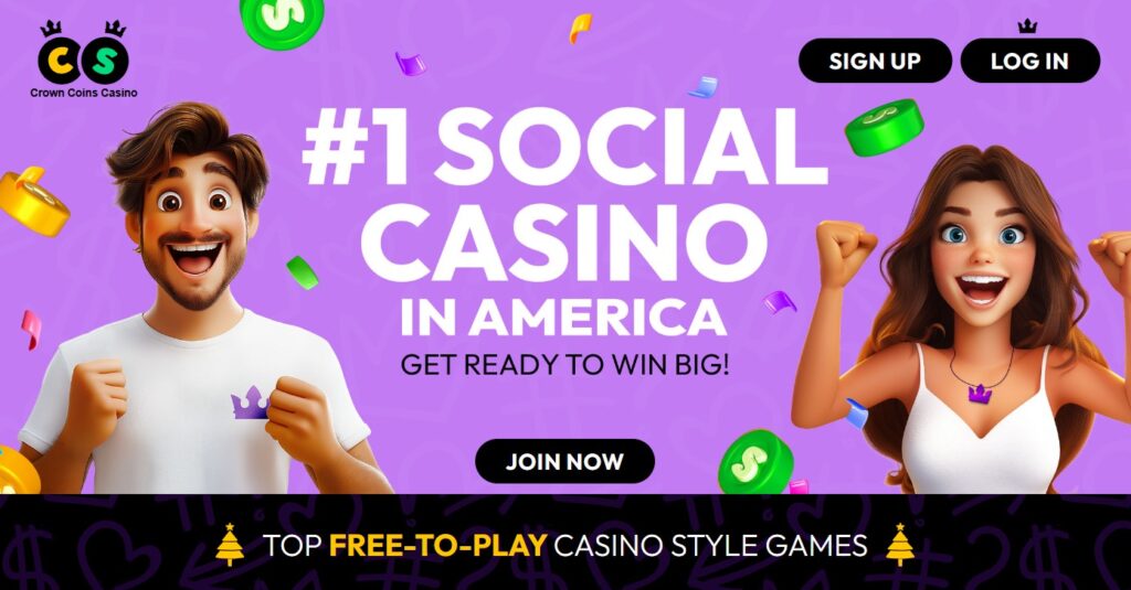 Crown Coins Casino Download 2025 – Free Coins & VIP Rewards 2 Crown Coins Casino banner image